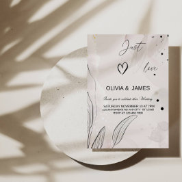 Hou van een elegante bruiloft kaart