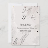 Hou van een elegante bruiloft kaart (Voorkant)