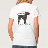 Hou van een hond t-shirt (Achterkant)
