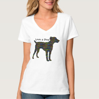 Hou van een hond t-shirt