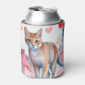 Hou van een kat blikjeskoeler (Blikje Voorkant)