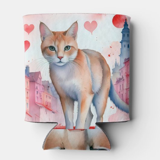 Hou van een kat blikjeskoeler (Achterkant)