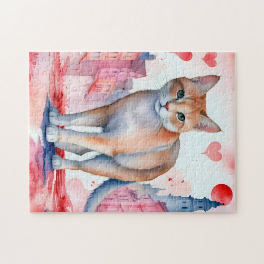 Hou van een kat legpuzzel (Horizontaal)