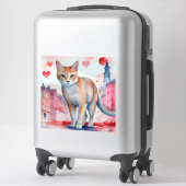 Hou van een kat sticker (Koffer)