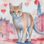 Hou van een kat sticker (Voorkant)