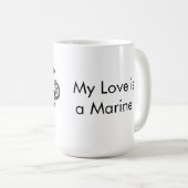 Hou van een marinier koffiemok (Voorkant rechts)