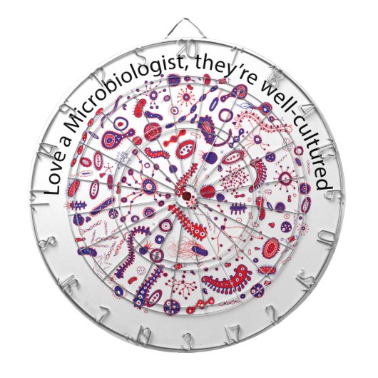 Hou van een microbioloog dartbord (Voorkant)