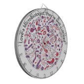 Hou van een microbioloog dartbord (Voorkant Links)