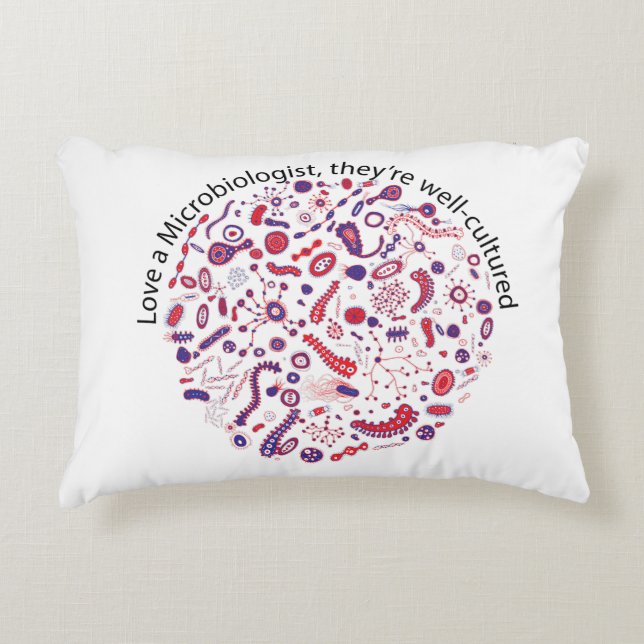 Hou van een microbioloog decoratief kussen (Voorkant)