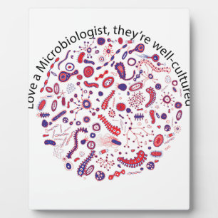 Hou van een microbioloog fotoplaat