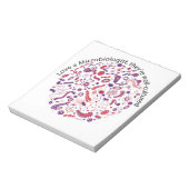 Hou van een microbioloog notitieblok (Linkerzijde)