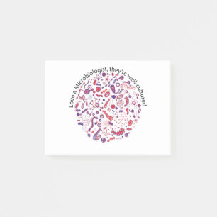 Hou van een microbioloog post-it® notes