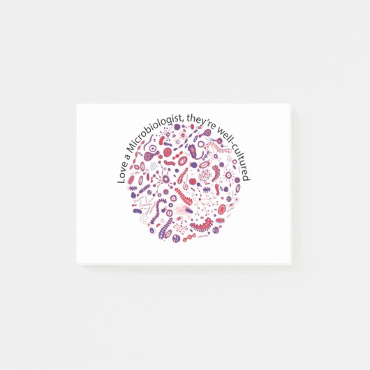 Hou van een microbioloog post-it® notes (Voorkant)