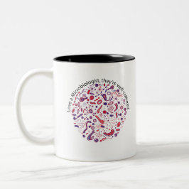 Hou van een microbioloog tweekleurige koffiemok