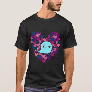 Hou van een narwal t-shirt