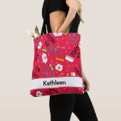 Hou van een Nurse Art Red Name Persoonlijk Tote Bag (Dichtbij)