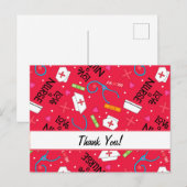 Hou van een verpleegster Rood Dank je Customizable Briefkaart (Voorkant / Achterkant)