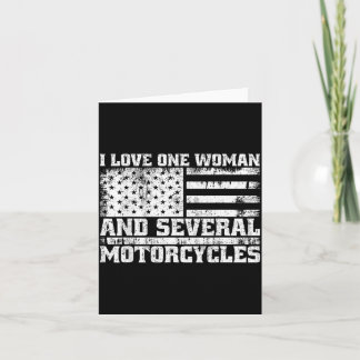 Hou van één vrouw en verschillende motorfietsen Gr Kaart