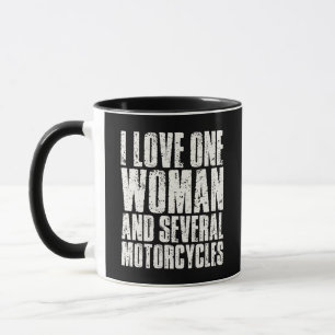 Hou van één vrouw en verschillende motorfietsen Gr Mok