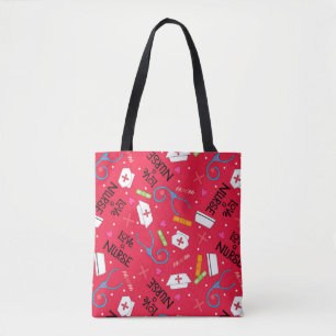 Hou van een zuster Art Red met zuster Motifs Tote Bag