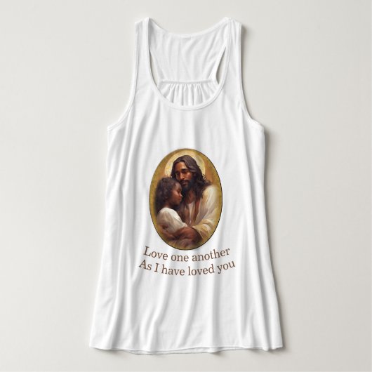 Hou van elkaar christen tanktop (Design voorkant)