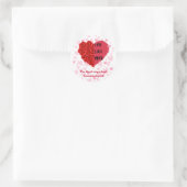 Hou van elkaar Gebod harten & rozen sticker (Tas)