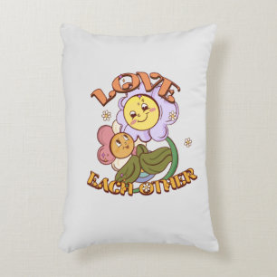 Hou van elkaar Whimsical Floral Design Accent Kussen