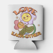 Hou van elkaar | Whimsical Floral Design Blikjeskoeler (Achterkant)