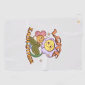 Hou van elkaar | Whimsical Floral Design Golfhanddoek (Horizontaal)