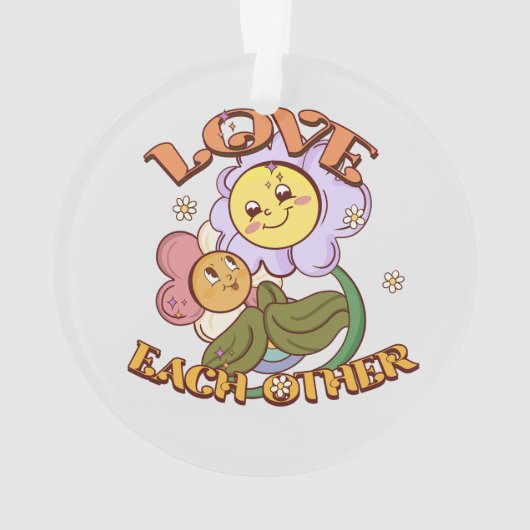 Hou van elkaar | Whimsical Floral Design Ornament (achterkant)