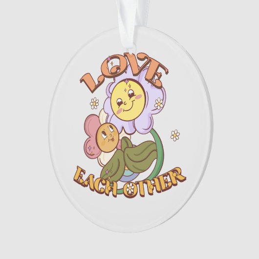 Hou van elkaar | Whimsical Floral Design Ornament (voorkant)