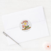 Hou van elkaar | Whimsical Floral Design Ronde Sticker (Envelop)
