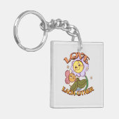 Hou van elkaar | Whimsical Floral Design Sleutelhanger (Voorkant Links)