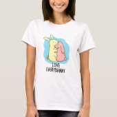 Hou van elke Bunny Grappig Konijn Pun T-shirt (Voorkant)
