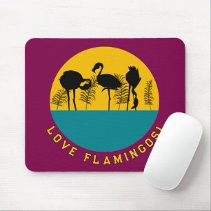 Hou van flamingo's! muismat