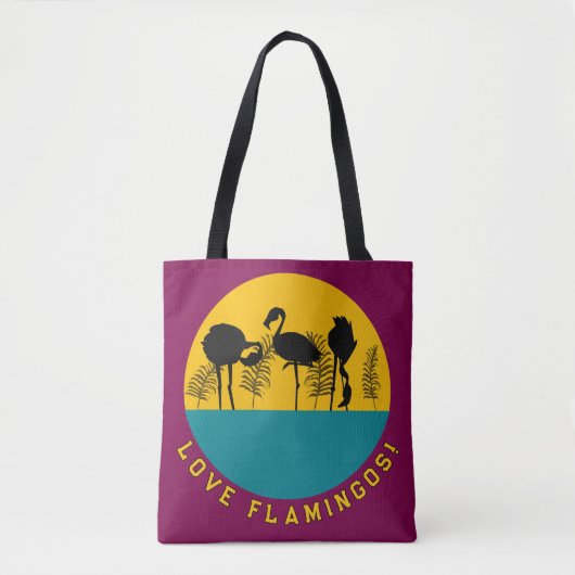 Hou van flamingo's! tote bag (Voorkant)