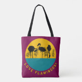 Hou van flamingo's! tote bag (Achterkant)