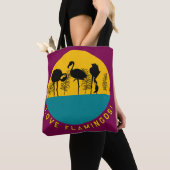 Hou van flamingo's! tote bag (Dichtbij)
