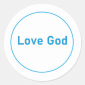 Hou van God Sticker (Voorkant)