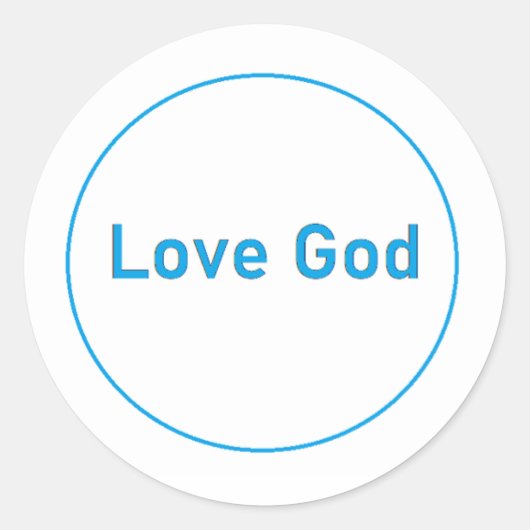 Hou van God Sticker (Voorkant)