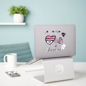 Hou van Hawaï, 3 Design, Die Cut Stickers (Laptop op bureau)