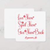 Hou van hen verwennen hen terug te geven oma grapp (Voorkant / Achterkant)