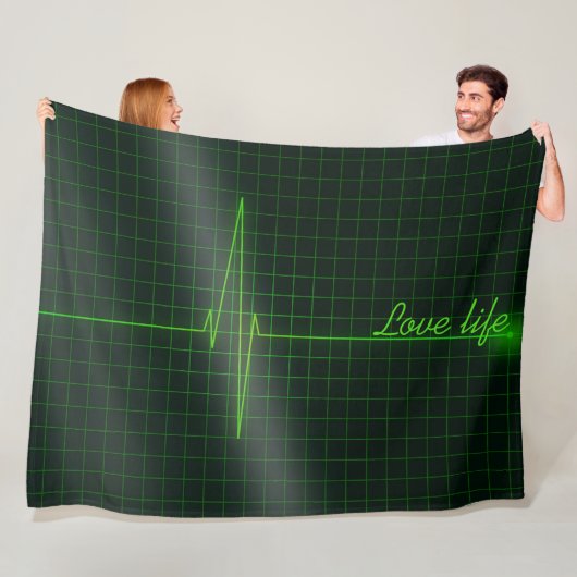 HOU VAN HET LEVEN TERWIJL JE KUNT FLEECE DEKEN (In situ)