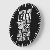 Hou van het proces - Succes Hustle Gym Motivatie Grote Klok (Hoek)