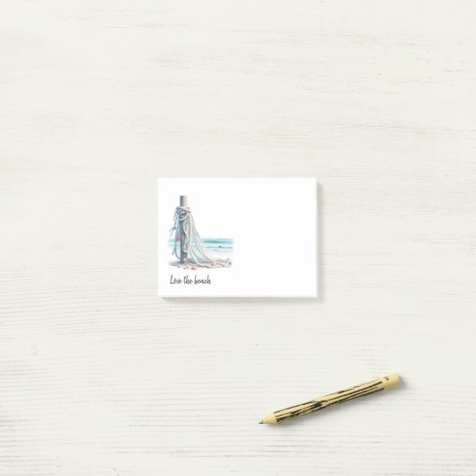 Hou van het strand post-it® notes (Op bureau)