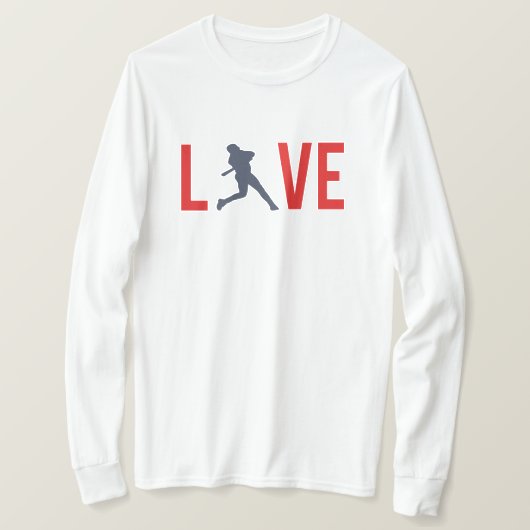 Hou van honkbal t-shirt (Design voorkant)