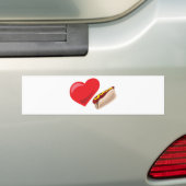 Hou van hotdogs!  Personaliseerbaar: Bumpersticker (Op auto)