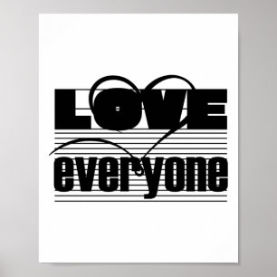 Hou van iedereen Sticker 3 Poster