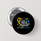 Hou van iemand met het syndroom van Down Ronde Button 5,7 Cm (Voorkant /achterkant)