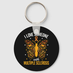 Hou van iemand met multiple sclerose multiple scle sleutelhanger